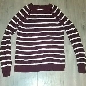 Red and white stripped sweater